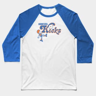 Vintage 1976 Minnesota Kicks Logo Baseball T-Shirt